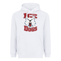 White Fairbanks Ice Dogs Heavyweight Hoodie - ArtChic