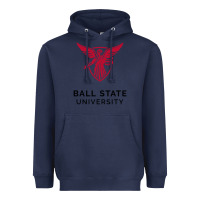 Navy ball.state.university.merch Heavyweight Hoodie - ArtChic