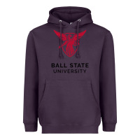 Plum ball.state.university.merch Heavyweight Hoodie - ArtChic