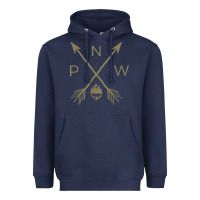 Navy pacific northwest mountain  cool pnw pacific northwest t shirt Heavyweight Hoodie - ArtChic