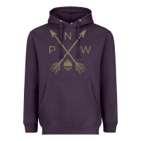Plum pacific northwest mountain  cool pnw pacific northwest t shirt Heavyweight Hoodie - ArtChic