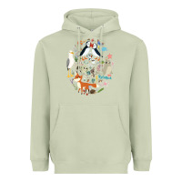 Matcha Puffin Rock gift for fans puffin rock characters Heavyweight Hoodie - ArtChic