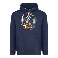 Navy Puffin Rock gift for fans puffin rock characters Heavyweight Hoodie - ArtChic