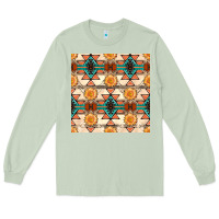 Matcha native american aztec seamless pattern 1 Long Sleeve Tee - BundleAndBundleShop