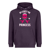 Plum rockstar Heavyweight Hoodie - ArtChic