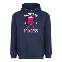 Navy rockstar Heavyweight Hoodie - ArtChic