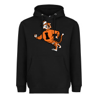 Black Vintage Walking Angry Tiger Idaho State Heavyweight Hoodie - ArtChic