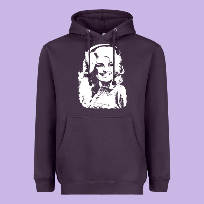 Dolly Parton Distressed Photo Heavyweight Hoodie Designed By Artchic