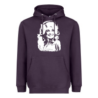 Plum dolly parton distressed photo Heavyweight Hoodie - ArtChic