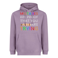 Lavender mistakes are proof that you are trying teacher inspirational t shirt Heavyweight Hoodie - StudioElite