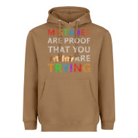 Toasted Coconut mistakes are proof that you are trying teacher inspirational t shirt Heavyweight Hoodie - StudioElite