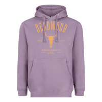 Lavender deadwood south dakota usa vintage distressed style design long sleeve Heavyweight Hoodie - StudioElite