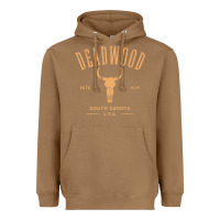 Toasted Coconut deadwood south dakota usa vintage distressed style design long sleeve Heavyweight Hoodie - StudioElite