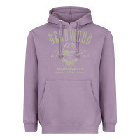 Lavender deadwood south dakota usa distressed skull design souvenir premium t s Heavyweight Hoodie - StudioElite