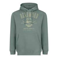 Sage deadwood south dakota usa distressed skull design souvenir premium t s Heavyweight Hoodie - StudioElite