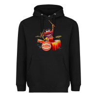 Black The muppets animal drummer Heavyweight Hoodie - StudioElite