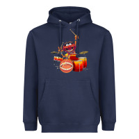 Navy The muppets animal drummer Heavyweight Hoodie - StudioElite