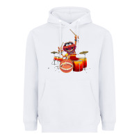 White The muppets animal drummer Heavyweight Hoodie - StudioElite