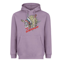 Lavender trust the government skull native american chief native t shirt Heavyweight Hoodie - StudioElite