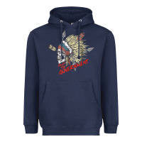 Navy trust the government skull native american chief native t shirt Heavyweight Hoodie - StudioElite