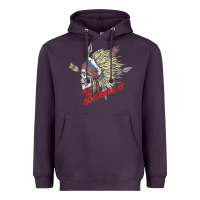 Plum trust the government skull native american chief native t shirt Heavyweight Hoodie - StudioElite