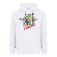 White trust the government skull native american chief native t shirt Heavyweight Hoodie - StudioElite