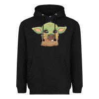 Black Baby yoda Heavyweight Hoodie - StudioElite