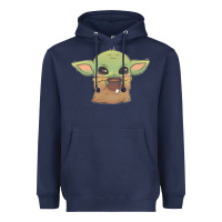 Navy Baby yoda Heavyweight Hoodie - StudioElite