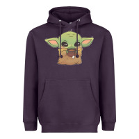 Plum Baby yoda Heavyweight Hoodie - StudioElite