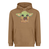 Toasted Coconut Baby yoda Heavyweight Hoodie - StudioElite
