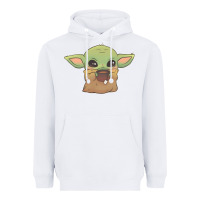 White Baby yoda Heavyweight Hoodie - StudioElite