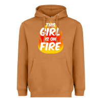 Meerkat This Girl Is On Fire Fierce Lady Woman Power Go Girls Fiery Heavyweight Hoodie - StudioElite