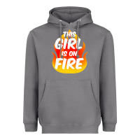 Storm This Girl Is On Fire Fierce Lady Woman Power Go Girls Fiery Heavyweight Hoodie - StudioElite