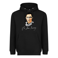 Black rbg ruth bader ginsburg feminist t shirt   signature art Heavyweight Hoodie - StudioElite