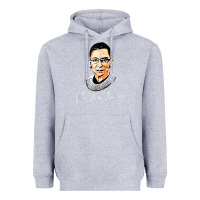 Heather Grey rbg ruth bader ginsburg feminist t shirt   signature art Heavyweight Hoodie - StudioElite