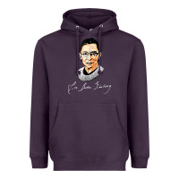 Plum rbg ruth bader ginsburg feminist t shirt   signature art Heavyweight Hoodie - StudioElite