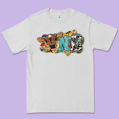 One Baby Cow Premium Tee Designed By Howdyjamesfarm