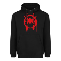 Black Into the Spider-Verse Heavyweight Hoodie - StudioElite