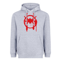 Heather Grey Into the Spider-Verse Heavyweight Hoodie - StudioElite