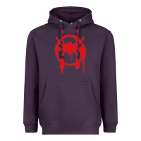 Plum Into the Spider-Verse Heavyweight Hoodie - StudioElite