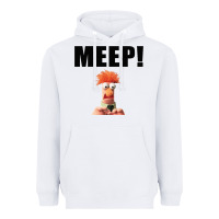 White Beaker MEEP Heavyweight Hoodie - StudioElite