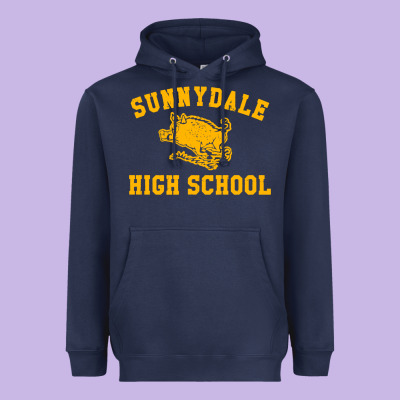 High Scool Merch Heavyweight Hoodie Designed By Studioelite