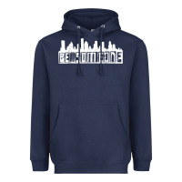 Navy be someone h town houston texas skyline. t shirt Heavyweight Hoodie - StudioElite