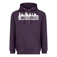 Plum be someone h town houston texas skyline. t shirt Heavyweight Hoodie - StudioElite