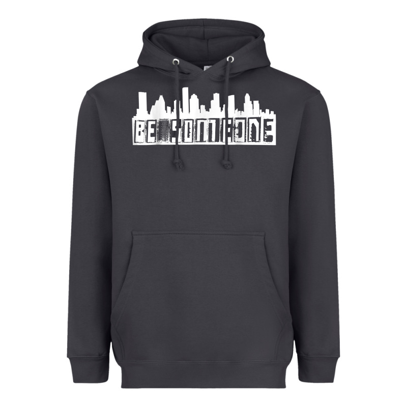 Be Someone H Town Houston Texas Skyline. T Shirt Heavyweight Hoodie by StudioElite | Teevron