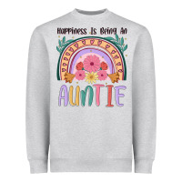 Heather Grey happiness is being an auntie Heavyweight Sweatshirt - JahusDesignShop