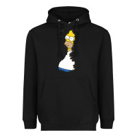 Black Homer In Hedges Classic Heavyweight Hoodie - StudioElite