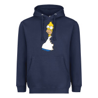 Navy Homer In Hedges Classic Heavyweight Hoodie - StudioElite