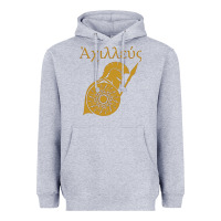 Heather Grey achilles son of peleus Heavyweight Hoodie - StudioElite