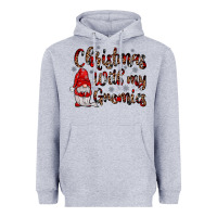 Heather Grey christmas with my gnomies Heavyweight Hoodie - JahusDesignShop